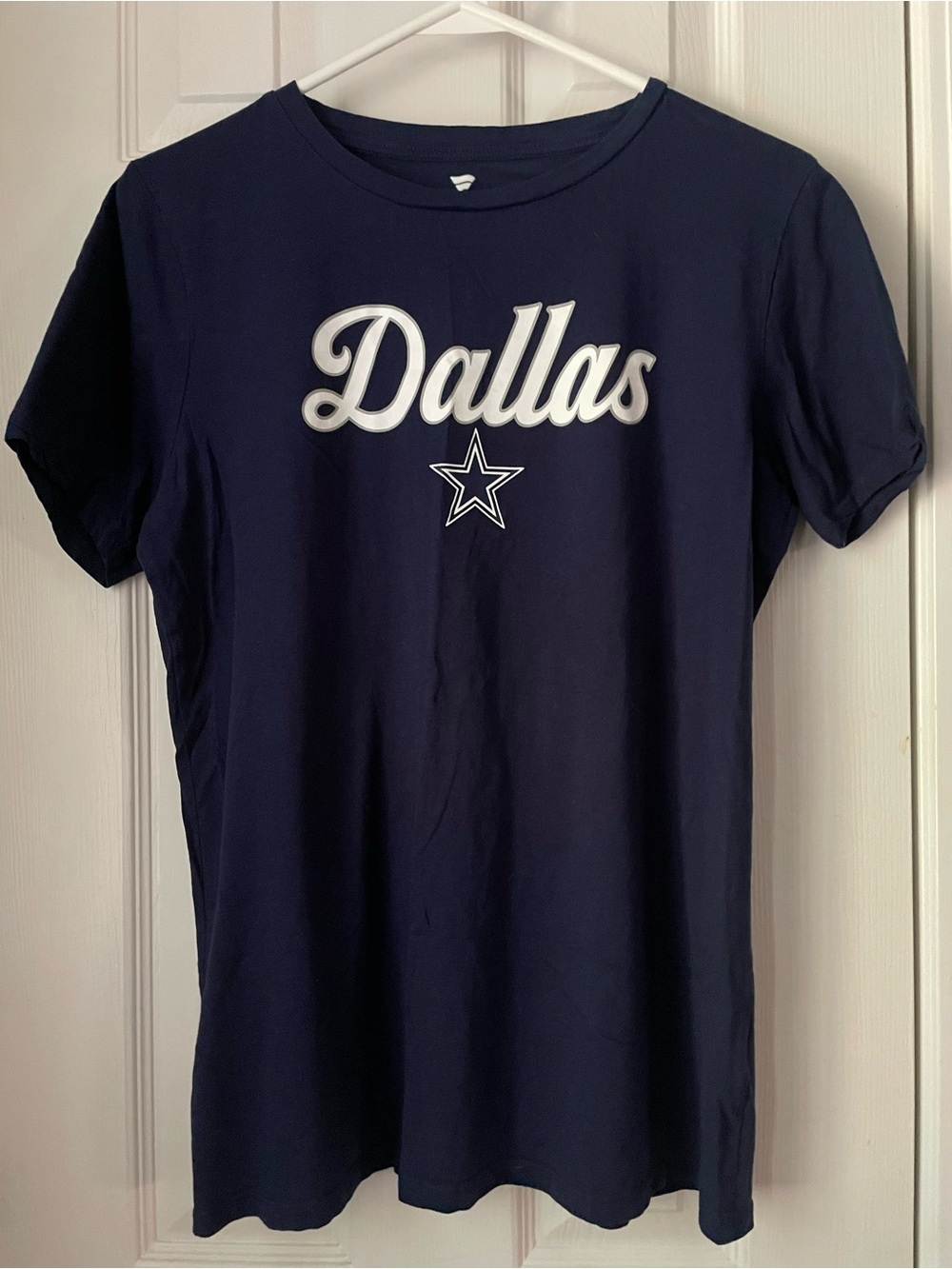 Fanatics Navy Blue Women's Graphic Tee with White Logo